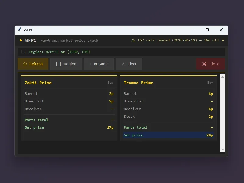 WFPC screenshot 2